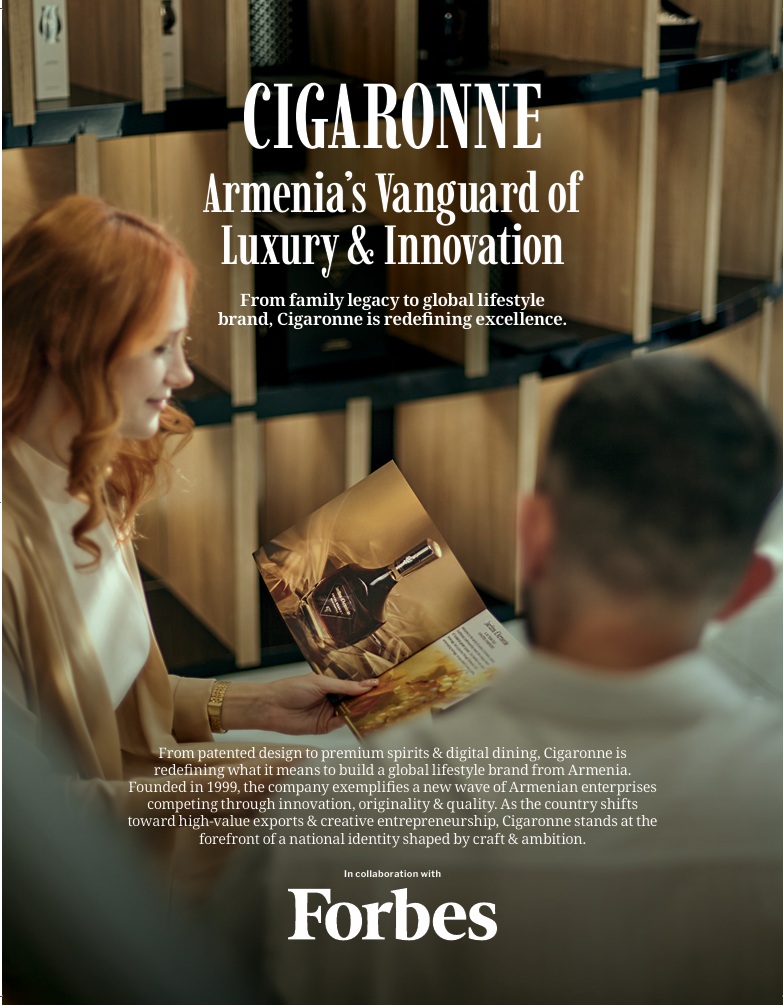 Forbes report cover for Cigaronne Armenia: Vanguard of Luxury & Innovation – strategic analysis by Elite Reports