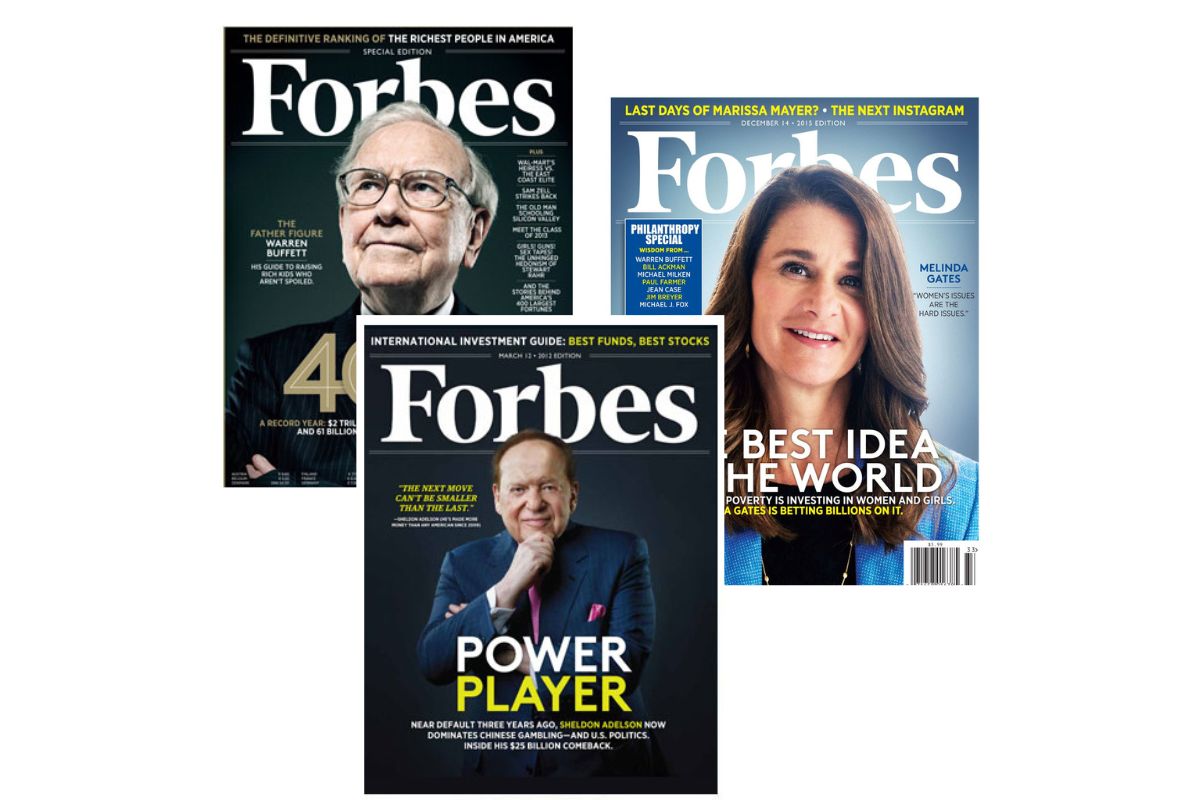 Elite Reports past partnership editions with Forbes Global media